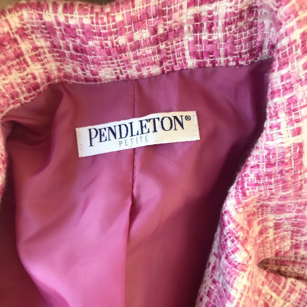 Pendleton Petite Pink Statement Blazer - image 2